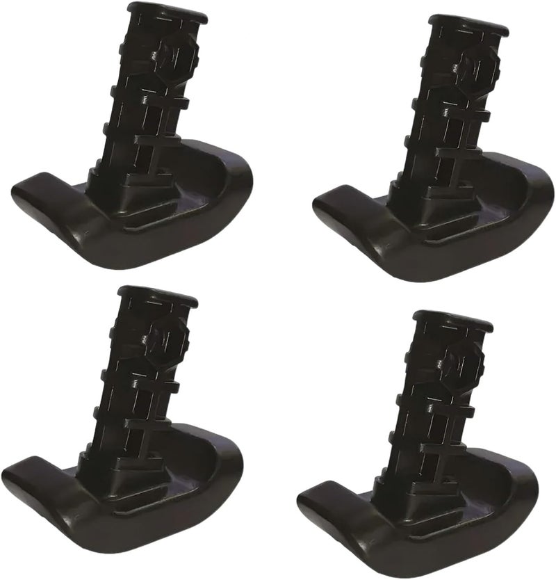 auaurly 4 PCS Walker Ski Glides 4302 for EZ Fold-N-Go Walker and Able Life Space Saver Walker, Durable Mobility Aid Glide for Stability, Black - Image 1